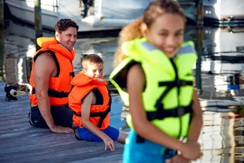 Jobe Comfort Boating Vest Orange Certified Life Jacket-1
